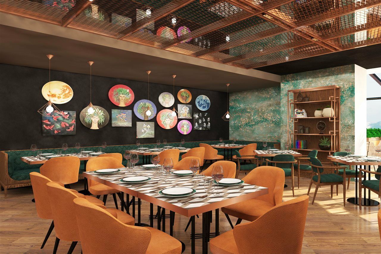 더블트리 바이 힐튼 안탈야 시티 센터 안탈리아 외부 사진 Restaurant interior